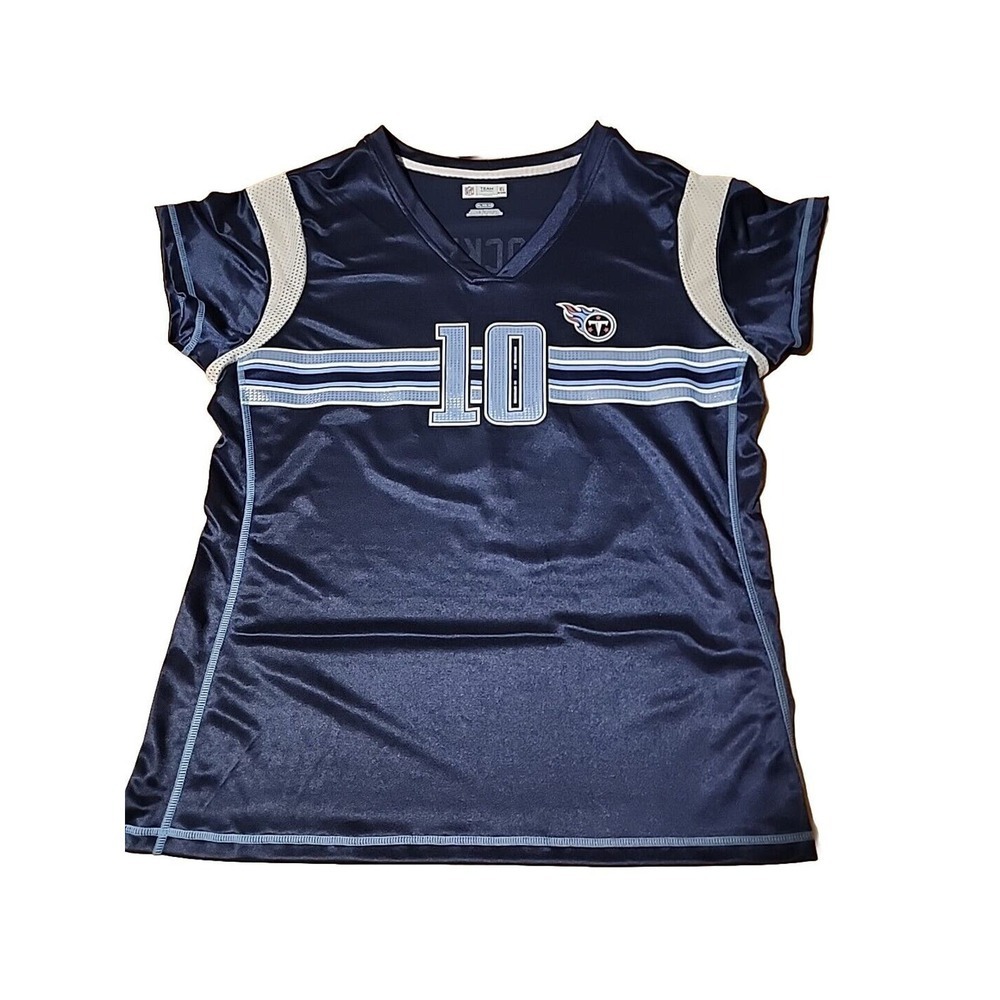 NWT Women's NFL Jersey Tennessee Titans #10 Jake Locker Navy XL